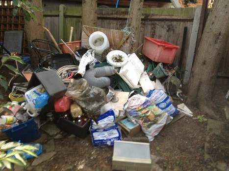 Tools and equipment used for garden clearance in Gunnersbury